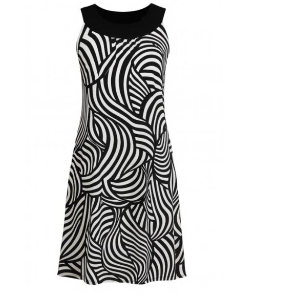 White House Black Market Graphic Print Dress | Size 2 | With Pockets - Picture 3 of 14
